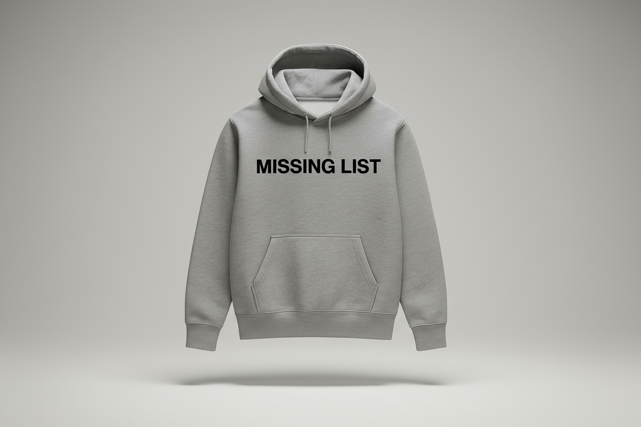 Grey Prestige Hoodie 3D Render